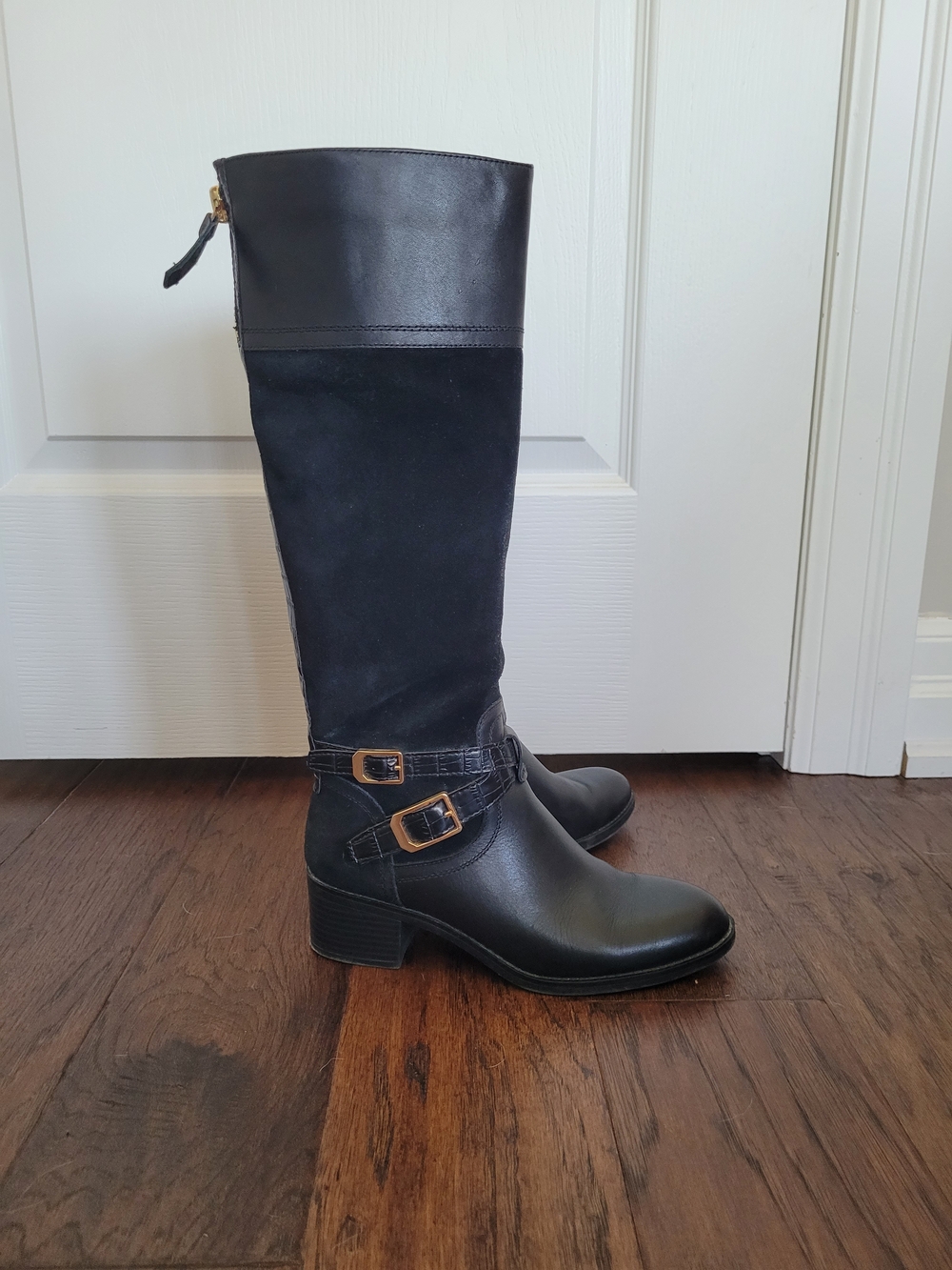 Franco Sarto Women's Black Tall Riding Boots